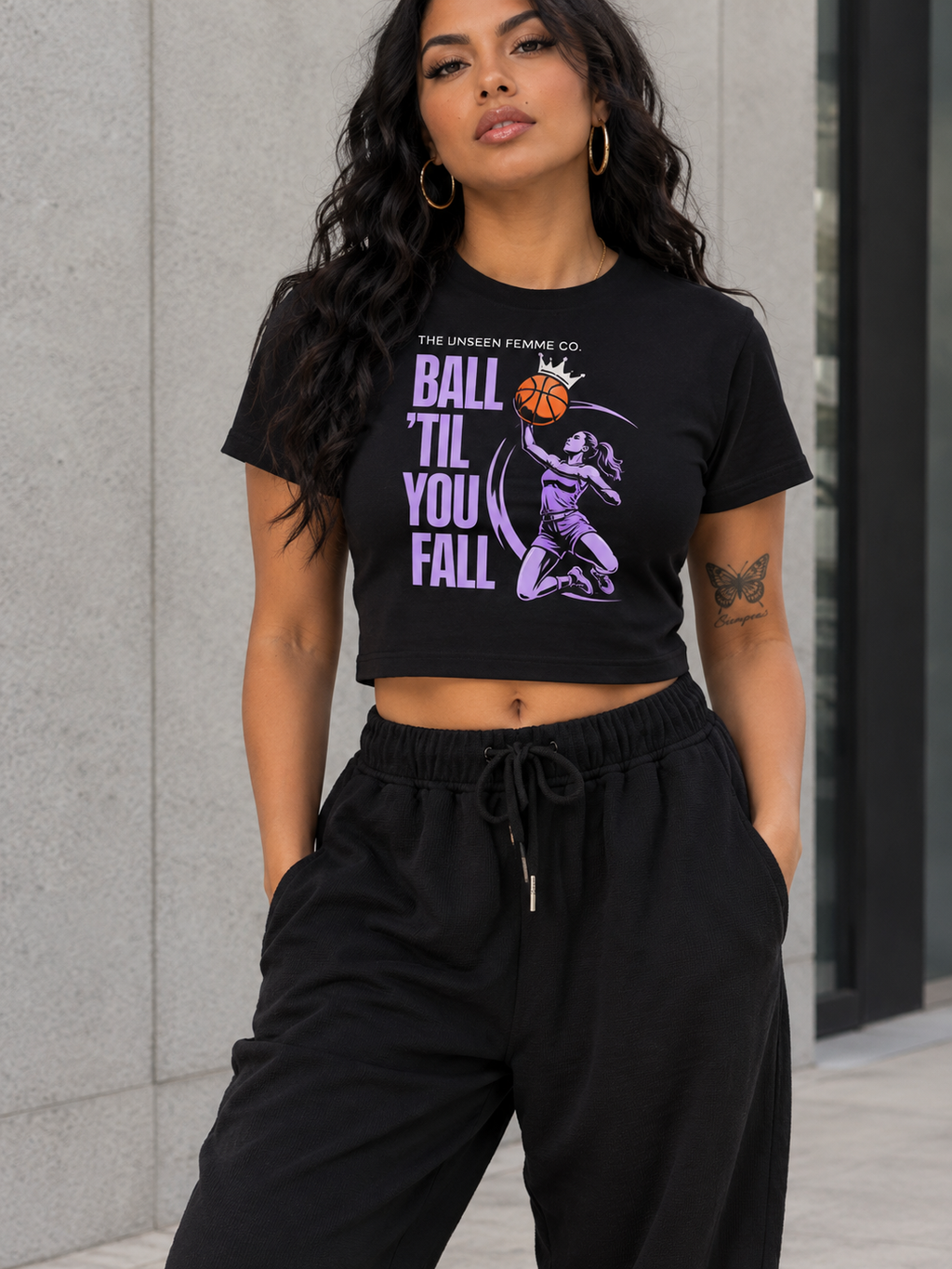 BALL TIL YOU FALL WOMENS BASKETBALL BABY T-Shirt