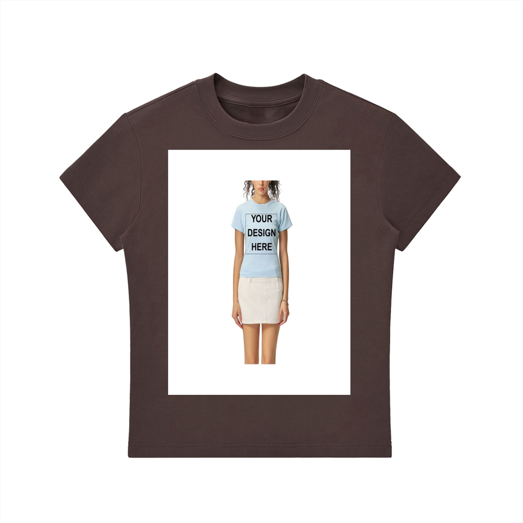 CUSTOM TEE SHIRTS - Essential Bodycon Crewneck T-Shirt