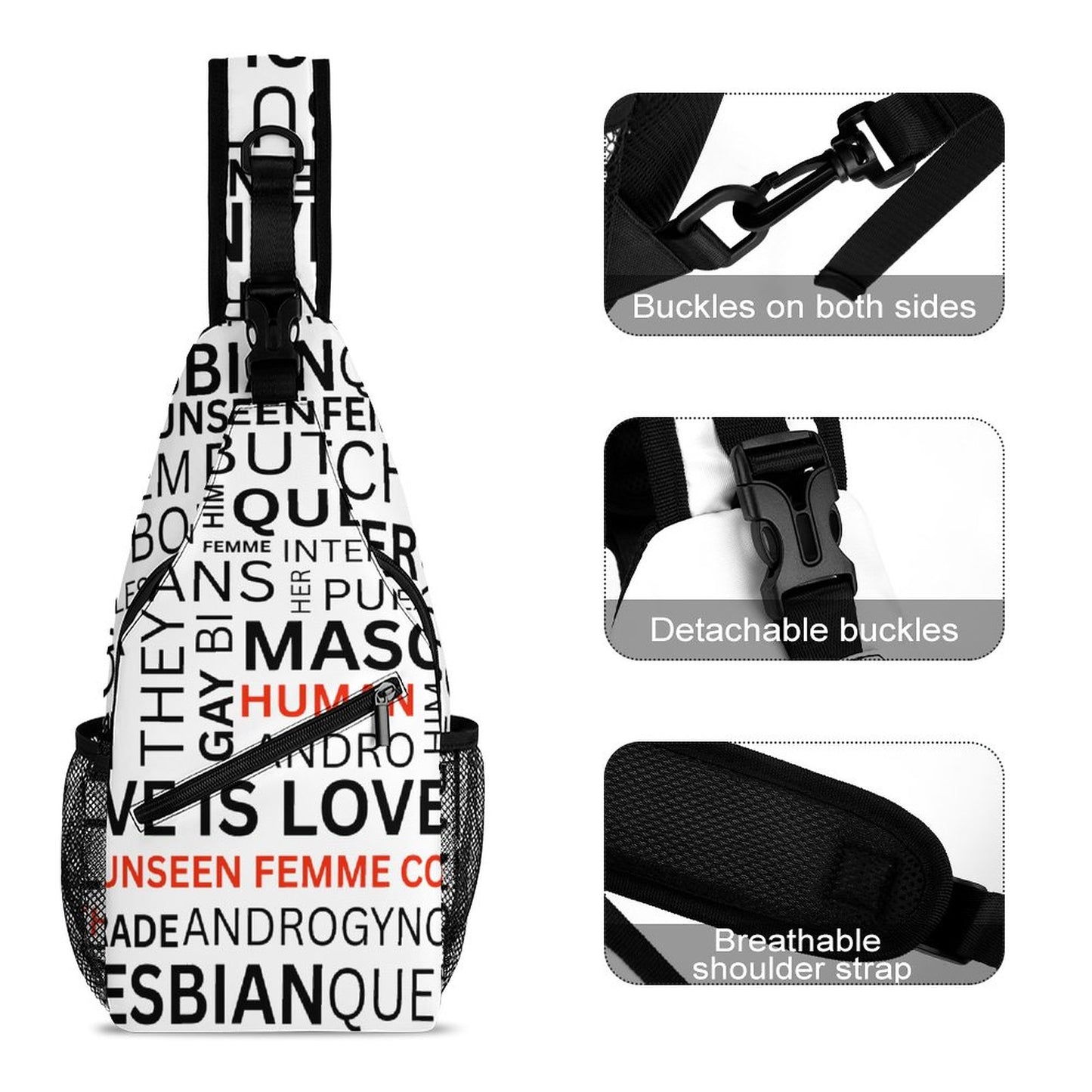 GAY WORDS STRAP PAC