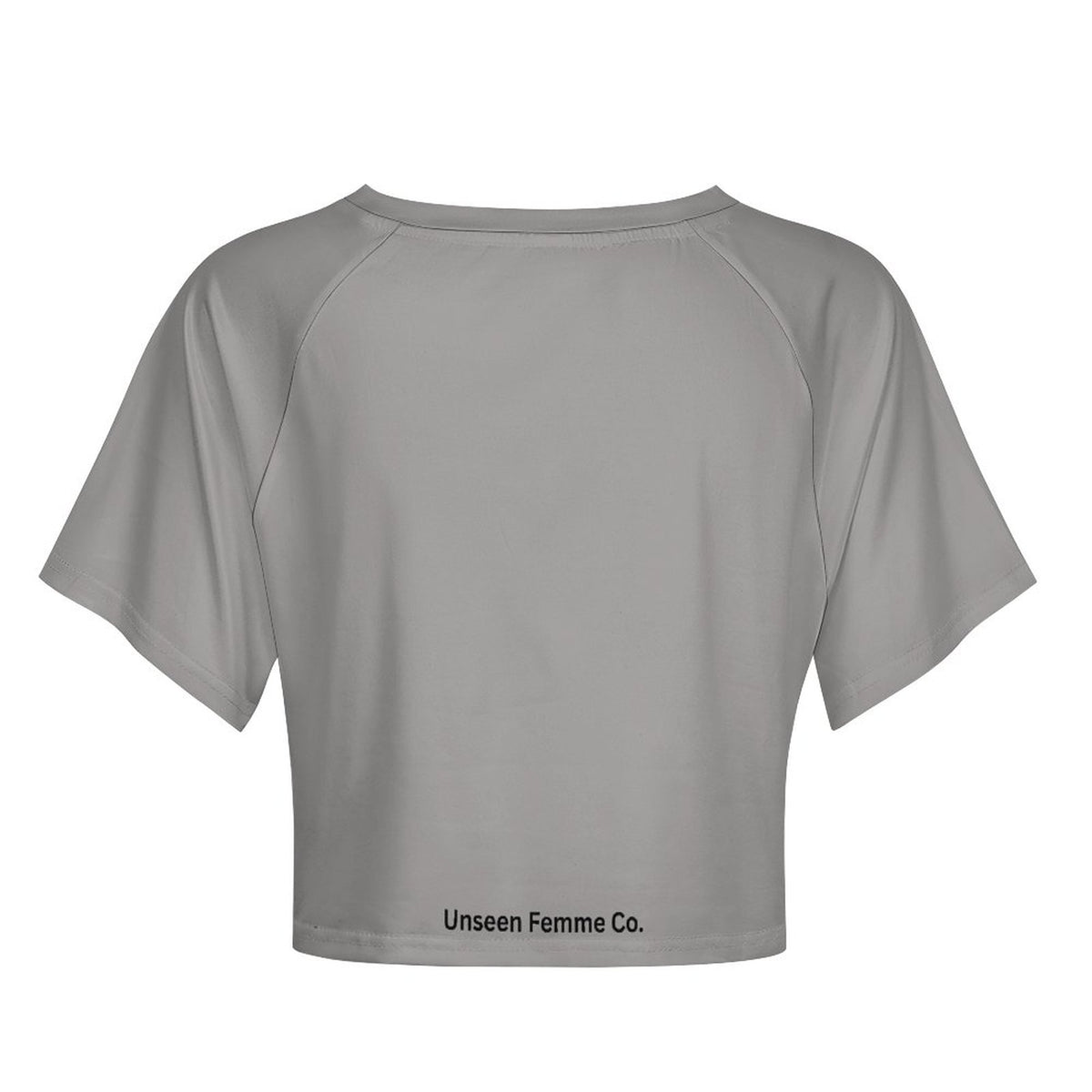 Unseen Femme Cropped Gray/Pink Tee