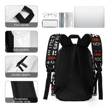 Gay Words Backpack Black
