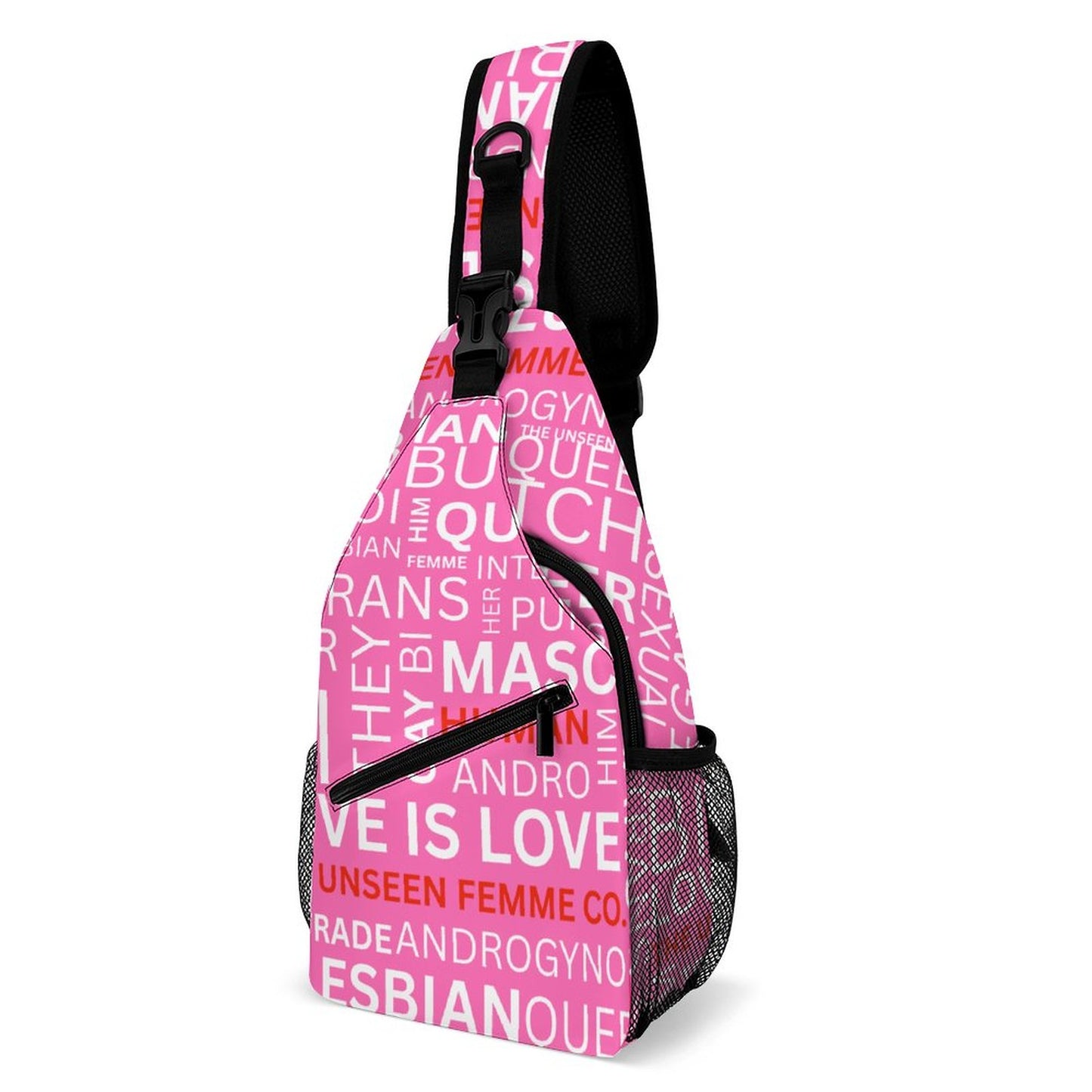 GAY WORDS STRAP PACK PINK