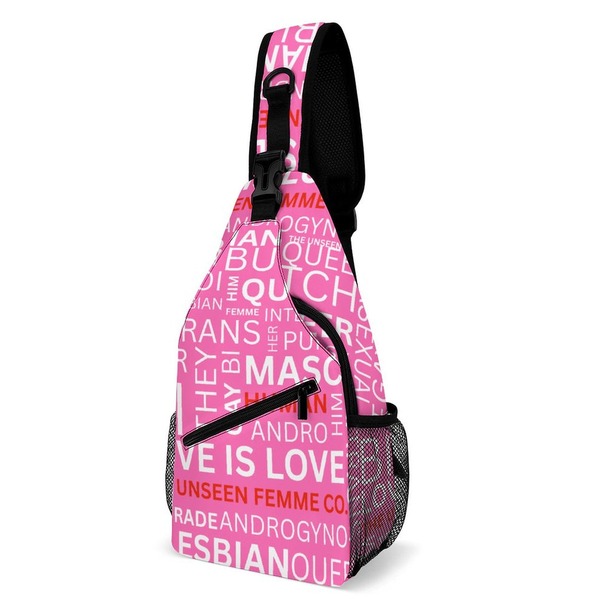 GAY WORDS STRAP PACK PINK