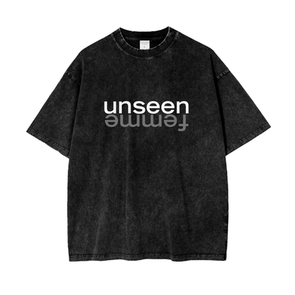 UNSEEN FEMME Acid Wash Oversize T-Shirt -