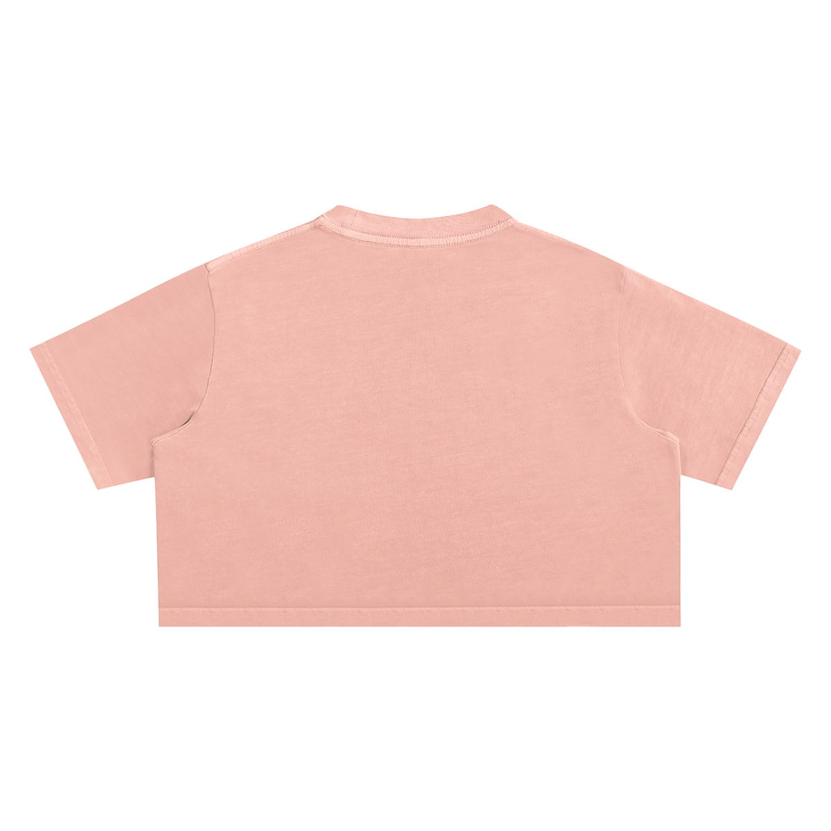 LIFE IS TOO SHORT Snow Washed Crop Top