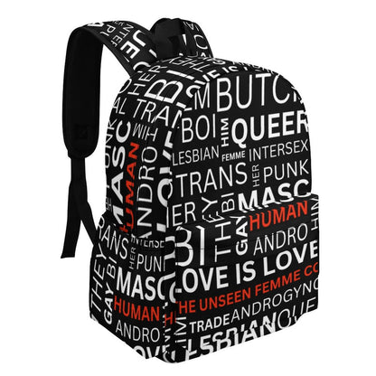 Gay Words Backpack Black