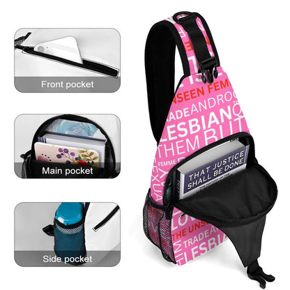 GAY WORDS STRAP PACK PINK