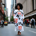 Femme 1970s Classic Buttin Down Shirt Dress 3 to 4 weeks (Delivery in US)