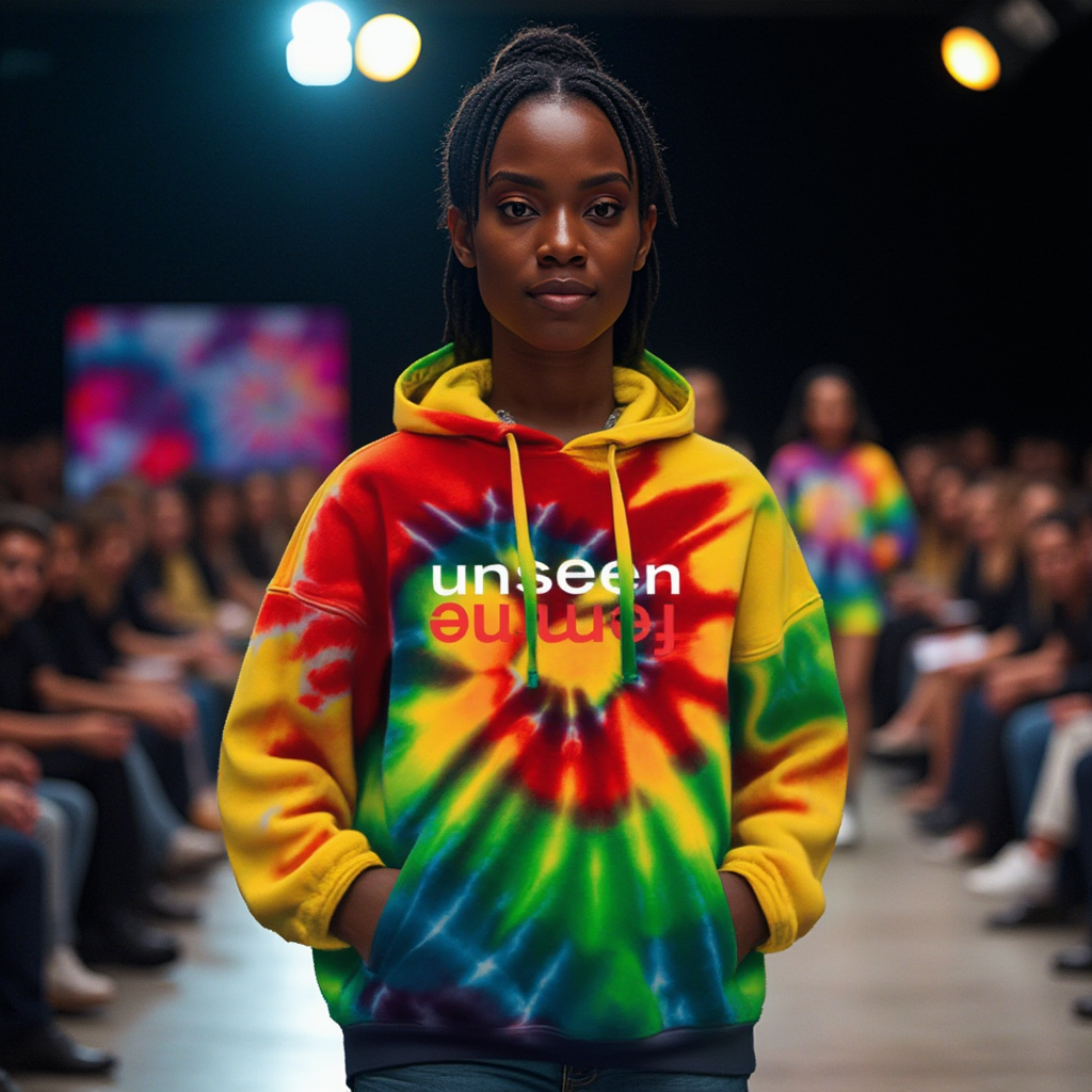 UNSEEN FEMME UNISEX Tie-Dye Pullover Hoodie NEW SKU