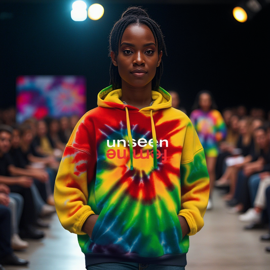 UNSEEN FEMME UNISEX Tie-Dye Pullover Hoodie NEW SKU